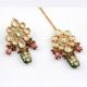 Handcrafted Royal Kundan Bridal Necklace Set with Maangtika